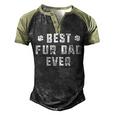 Best Fur Dad Ever Funny Sayings Novelty Men's Henley Shirt Raglan Sleeve 3D Print T-shirt Black Forest