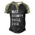 Mens Best Grumpy Uncle Ever Grouchy Uncle Men's Henley Raglan T-Shirt Black Forest