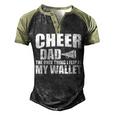 Cheer Dad The Only Thing I Flip Is My Wallet Men's Henley Shirt Raglan Sleeve 3D Print T-shirt Black Forest