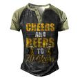 Cheers And Beers To 70 Years Cool Beer Lover Birthday Men's Henley Raglan T-Shirt Black Forest