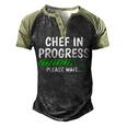 Chef In Progress Cook Sous Chef Culinary Cuisine Student Men's Henley Shirt Raglan Sleeve 3D Print T-shirt Black Forest