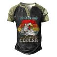 Chicken Chicken Chicken Dad Like A Regular Dad Farmer Poultry Father Day V4 Men's Henley Shirt Raglan Sleeve 3D Print T-shirt Black Forest