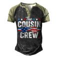 Cousin Crew 4Th Of July Patriotic American Family Matching Men's Henley Raglan T-Shirt Black Forest