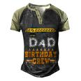 Dad Birthday Crew Construction Birthday Party Supplies Men's Henley Shirt Raglan Sleeve 3D Print T-shirt Black Forest