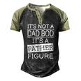Dad Bod Figure Fathers Day Men's Henley Raglan T-Shirt Black Forest