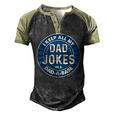Dad For Men Fathers Day For Dad Jokes Men's Henley Raglan T-Shirt Black Forest