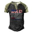 Dad Happy Fathers Day No Matter How Hard Life Gets At Least Men's Henley Raglan T-Shirt Black Forest