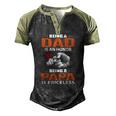 Being A Dad Is An Honor Being A Papa Is Priceless For Father Men's Henley Raglan T-Shirt Black Forest
