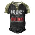 Dad Jokes Im Pretty Sure You Mean Rad Jokes Father For Dads Men's Henley Raglan T-Shirt Black Forest
