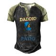 Mens Daddio Of The Patio Fathers Day Bbq Grill Dad Men's Henley Raglan T-Shirt Black Forest