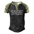 Daddy The One Where Shes Pregnant Matching Couple Men's Henley Raglan T-Shirt Black Forest