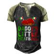 Daddys Little Meatball Proud Italian Pride Italy Men's Henley Raglan T-Shirt Black Forest