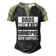 Dads Know A Lot Grandpas Know Everything Product Men's Henley Raglan T-Shirt Black Forest