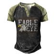 Eagle Eye Us Pride 4Th Of July Eagle Men's Henley Raglan T-Shirt Black Forest