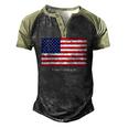 Established 1776 Usa July 4Th Us Flag America Men's Henley Raglan T-Shirt Black Forest