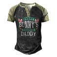 Mens Every Bunnys Favorite Daddy Tee Cute Easter Egg Men's Henley Raglan T-Shirt Black Forest