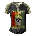 Ewings Sarcoma Warrior Skull Women Vintage Yellow Ribbon Ewings Sarcoma Ewings Sarcoma Awareness Men's Henley Shirt Raglan Sleeve 3D Print T-shirt Black Forest