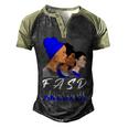 Fasd Awareness Blue And Grey Women Fetal Alcohol Spectrum Disorder Fetal Alcohol Spectrum Disorder Awareness Men's Henley Shirt Raglan Sleeve 3D Print T-shirt Black Forest