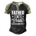 Mens Father Of The Bride I Loved Her First Wedding Fathers Day Men's Henley Raglan T-Shirt Black Forest