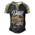 Father Grandpa Being A Dad Os An Honor Being A Papa Is Priceless25 Family Dad Men's Henley Shirt Raglan Sleeve 3D Print T-shirt Black Forest