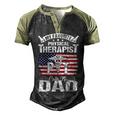 Father Grandpa My Favorite Physical Therapist Calls Me Dad S Day 510 Family Dad Men's Henley Shirt Raglan Sleeve 3D Print T-shirt Black Forest