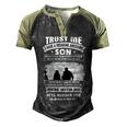 Father Grandpa Trust Me I Have A Freaking Awesome Son He Has Anger Issues 109 Family Dad Men's Henley Shirt Raglan Sleeve 3D Print T-shirt Black Forest