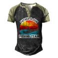Father And Son Fishing Team Fathers Day Men's Henley Raglan T-Shirt Black Forest