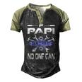 Fathers Day If Papi Cant Fix It No One Can Men's Henley Raglan T-Shirt Black Forest