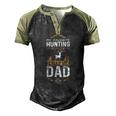 My Favorite Hunting Buddy Calls Me Dad Fathers Day Men's Henley Raglan T-Shirt Black Forest