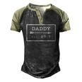 For First Fathers Day New Dad To Be From 2018 Ver2 Men's Henley Raglan T-Shirt Black Forest