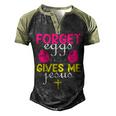 Forger Eggs Gives Me Jesus Funny Easter Day Men's Henley Shirt Raglan Sleeve 3D Print T-shirt Black Forest