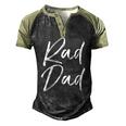 Mens Fun Fathers Day From Son Cool Quote Saying Rad Dad Men's Henley Raglan T-Shirt Black Forest