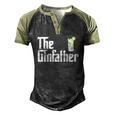 The Gin Father Gin And Tonic Classic Men's Henley Raglan T-Shirt Black Forest