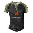 The Grill Father Bbq Fathers Day Men's Henley Raglan T-Shirt Black Forest