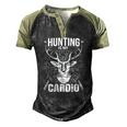 Hunting Deer Hunter Hunting Season Men's Henley Raglan T-Shirt Black Forest