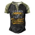 I Cant Keep Calm Its My Papis Birthday Happy Men's Henley Shirt Raglan Sleeve 3D Print T-shirt Black Forest