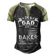 Im A Dad And Baker Funny Fathers Day & 4Th Of July Men's Henley Shirt Raglan Sleeve 3D Print T-shirt Black Forest