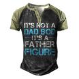 Its Not A Dad Bod Its A Father Figure Fathers Day Men's Henley Shirt Raglan Sleeve 3D Print T-shirt Black Forest