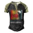 Just A Regular Dad Trying Not To Raise Liberals Fathers Day Men's Henley Raglan T-Shirt Black Forest
