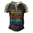 Kids This Is My Working In The Garage With Daddy Mechanic Men's Henley Raglan T-Shirt Black Forest