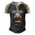 Lgbt Daddy Bear Gay And Lesbian Pride Im Your Dad Now Father Men's Henley Raglan T-Shirt Black Forest