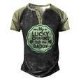 My Lucky Charms Call Me Daddy St Patricks Day Men's Henley Raglan T-Shirt Black Forest