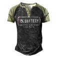 Mens 1 Battery Please Help Me Tshirt Funny Running On Empty 172 Trending Shirt Men's Henley Shirt Raglan Sleeve 3D Print T-shirt Black Forest