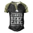 Mens Corned Beefcake Funny St Patricks Day 551 Trending Shirt Men's Henley Shirt Raglan Sleeve 3D Print T-shirt Black Forest