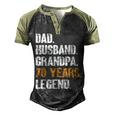 Mens Dad Husband Grandpa 70 Years Legend Birthday 70 Years Old Men's Henley Shirt Raglan Sleeve 3D Print T-shirt Black Forest