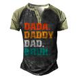 Mens Dada Daddy Dad Bruh From Son Boys Fathers Day V2 Men's Henley Shirt Raglan Sleeve 3D Print T-shirt Black Forest