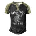 Mens Dont Fluff With Me Tshirt Funny Bunny Rabbit Easter Graphic Novelty Tee 176 Trending Men's Henley Shirt Raglan Sleeve 3D Print T-shirt Black Forest