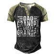 Mens Fathers Day From Grandkids Dad Grandpa Great Grandpa Men's Henley Shirt Raglan Sleeve 3D Print T-shirt Black Forest