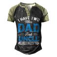 Mens I Have Two Titles Dad And Uncle Funny Grandpa Fathers Day V2 Men's Henley Shirt Raglan Sleeve 3D Print T-shirt Black Forest