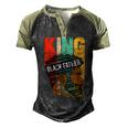 Mens Strong Black King Juneteeth African American Father Day 23 Shirt Men's Henley Shirt Raglan Sleeve 3D Print T-shirt Black Forest